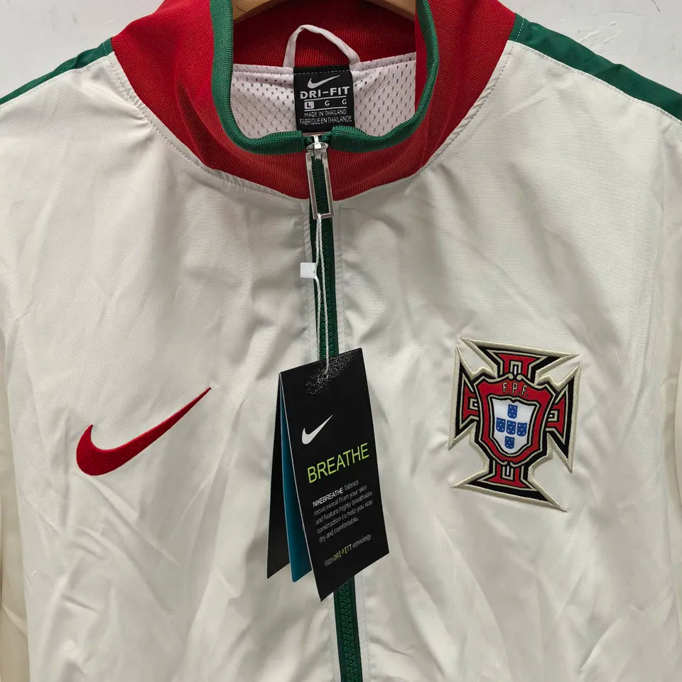 Portugal White Retro Windbreaker