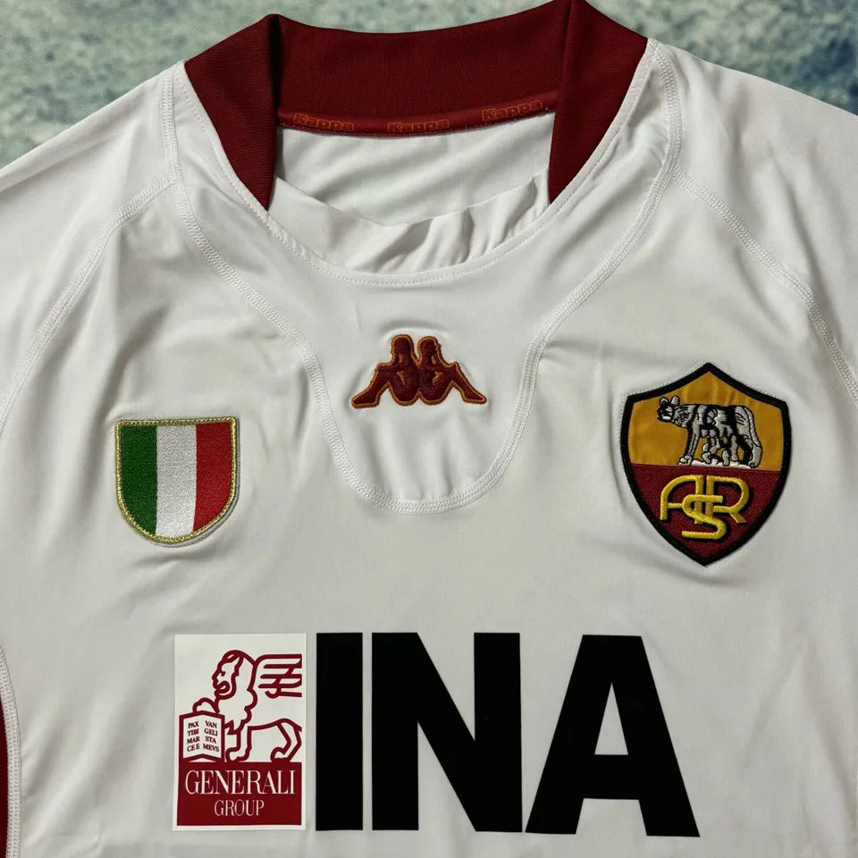2001/02 Roma Away Long Sleeve Retro Football Shirt