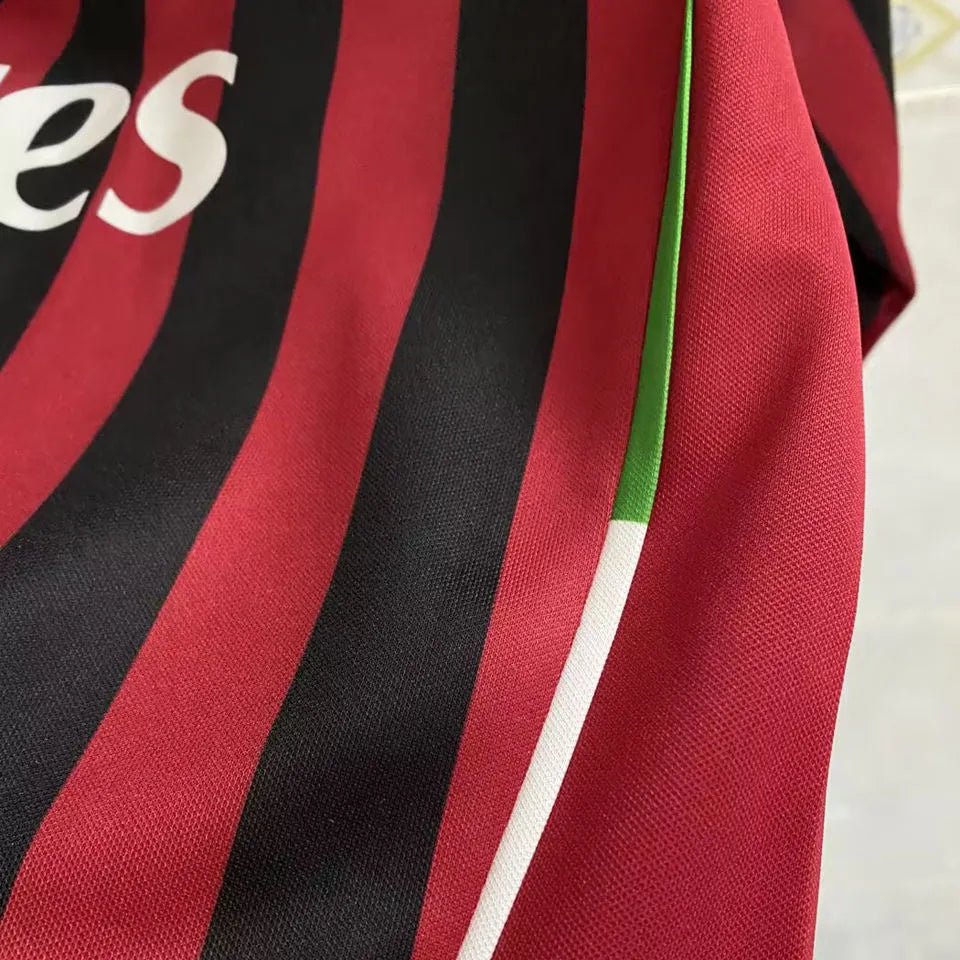 2011/12 AC Milan Home Long Sleeve Retro Football Shirt