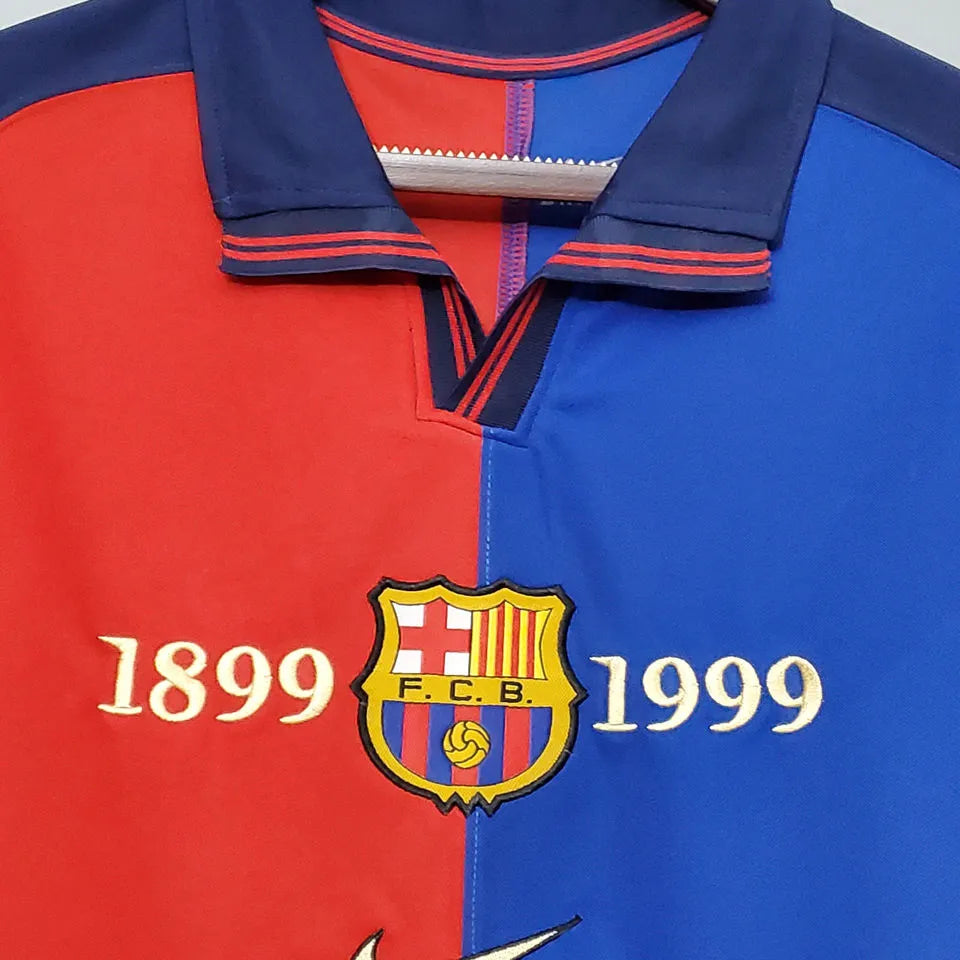 1998/99 Barcelona 100Y Retro Football Shirt