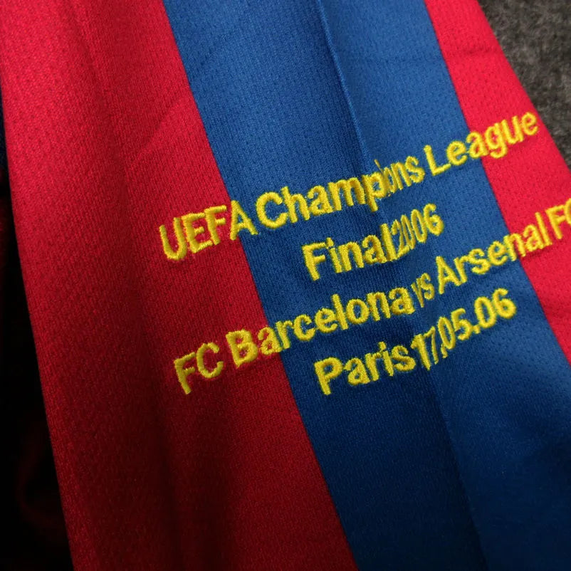 2005/06 Barcelona UCL Final Retro Football Shirt