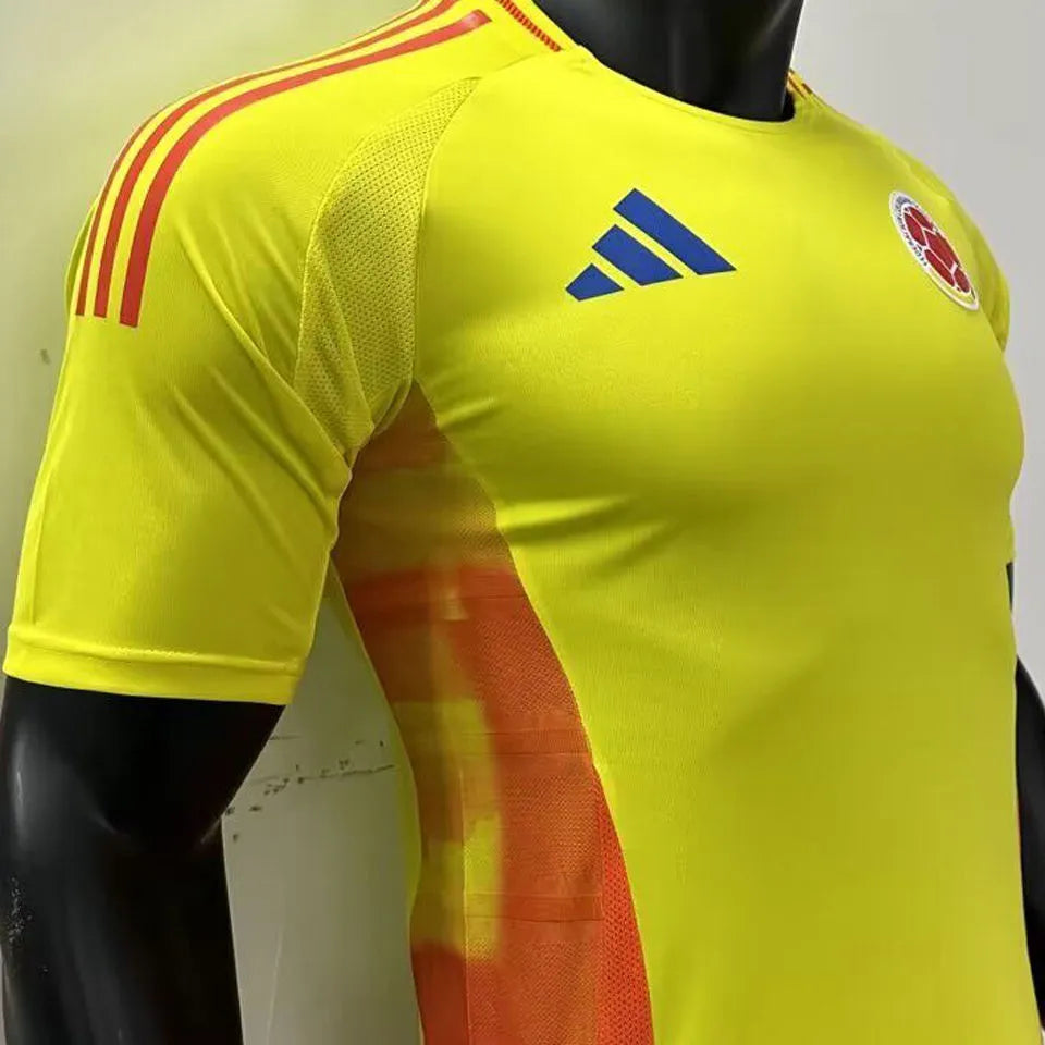 2024 Copa America Colombia Home Player Version Football Jersey