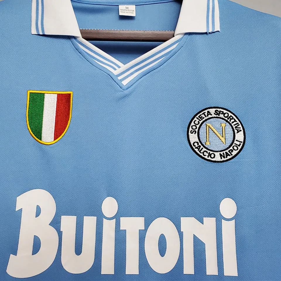 1986/87 Napoli Home Retro Football Shirt