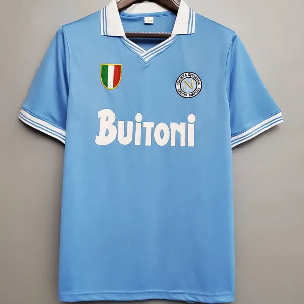 1986/87 Napoli Home Retro Football Shirt