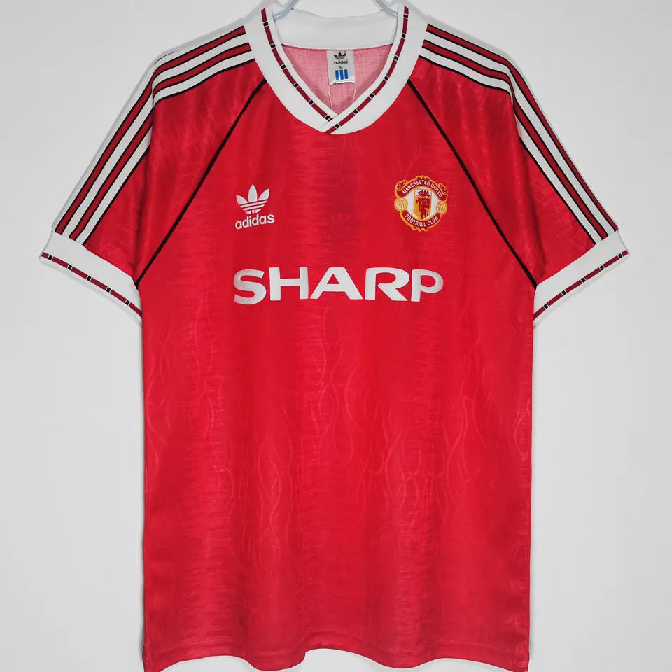 1990/92 Manchester United Home Retro Football Shirt