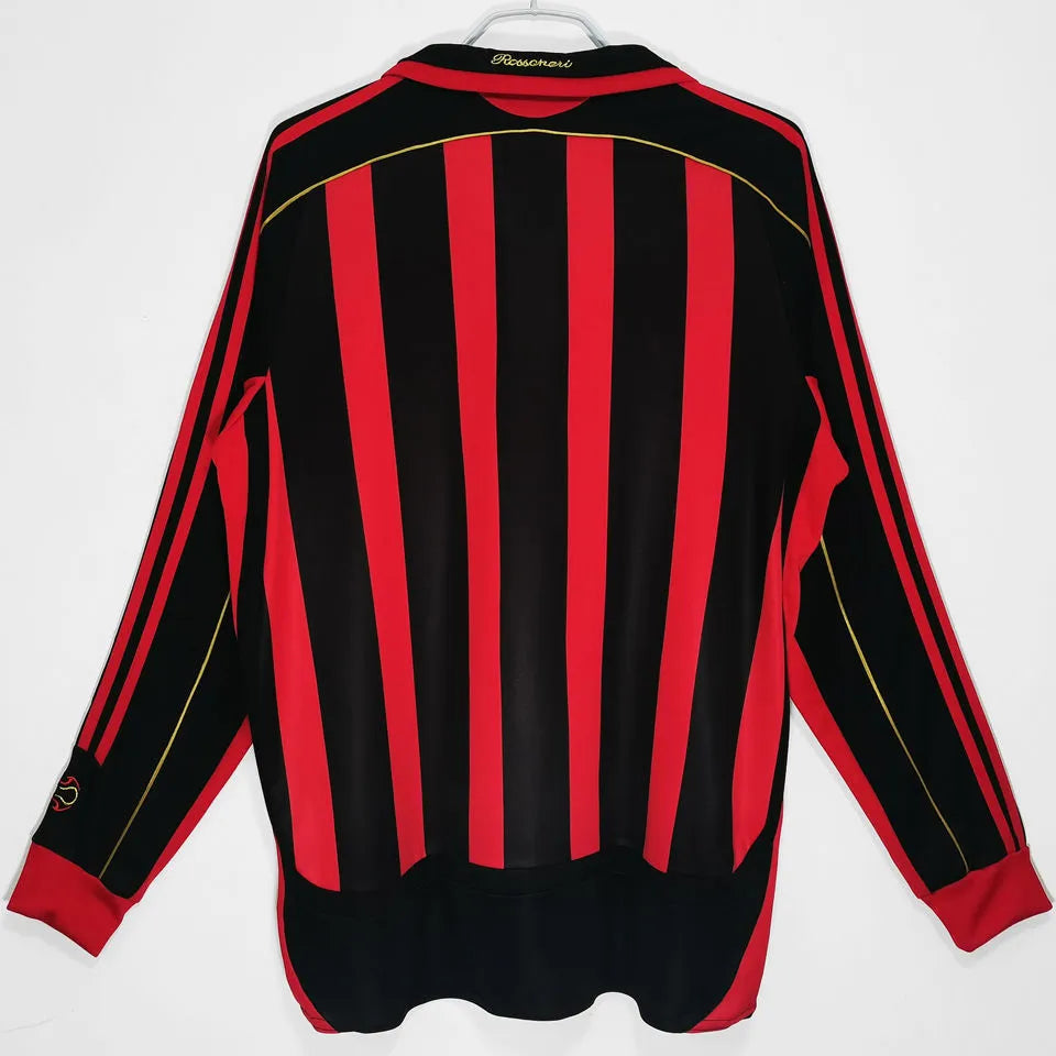 2006/07 AC Milan Home Long Sleeve Retro Football Shirt