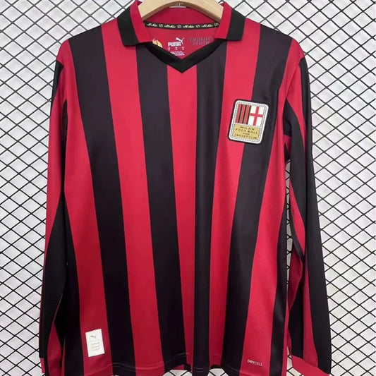 2025 AC Milan 125th Anniversary Long Sleeve Football Shirt