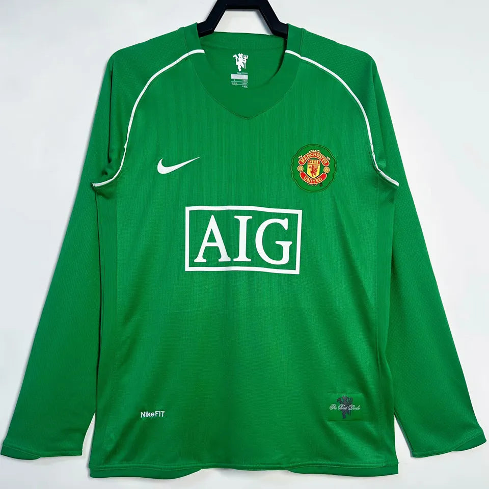 2007/08 Manchester United Goalkeeper Retro Football Shirt