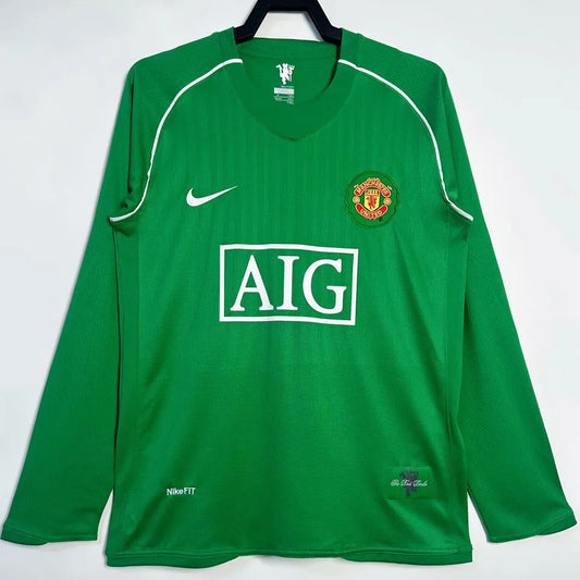 2007/08 Manchester United Goalkeeper Retro Football Shirt