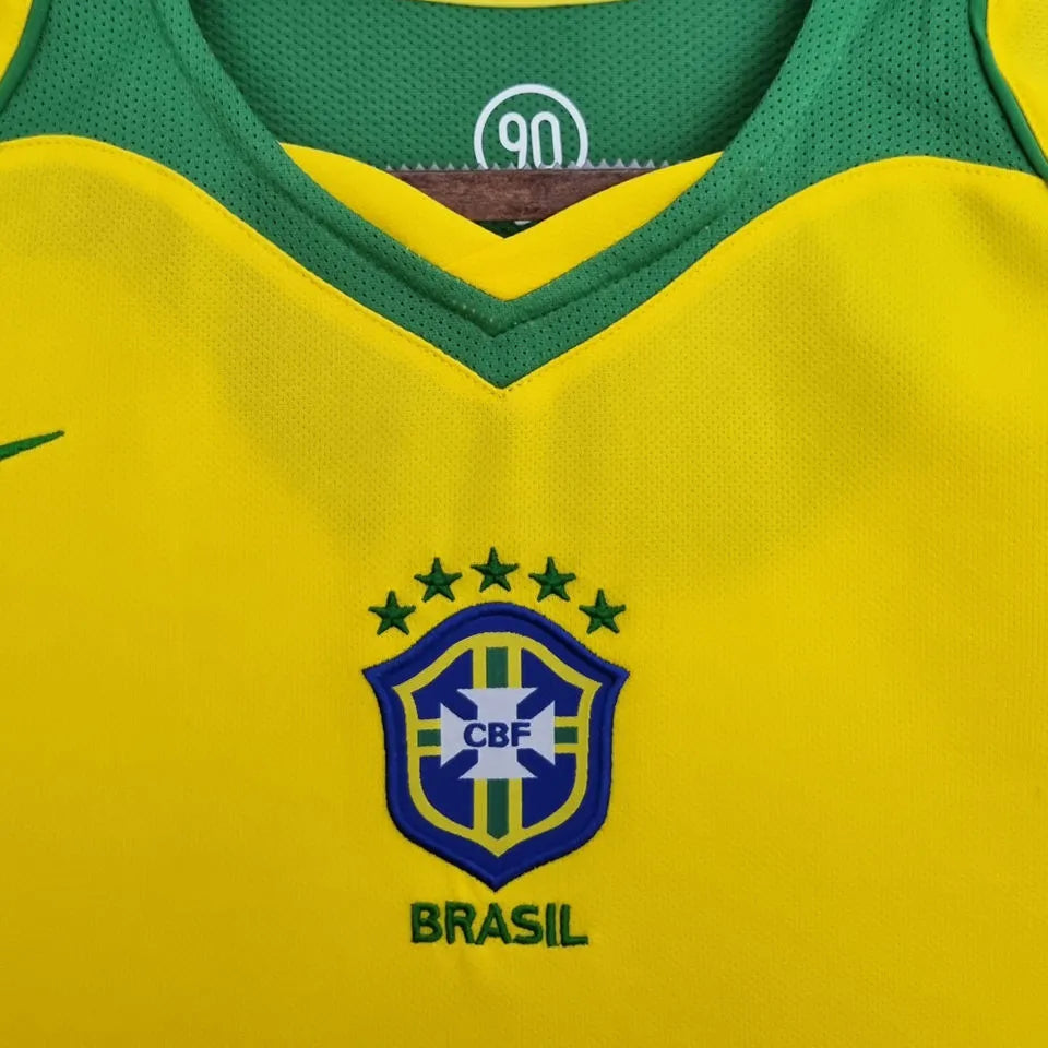 2004/06 Brazil Home Retro Football SHirt