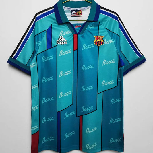 1996/97 Barcelona Away Retro Football Shirt