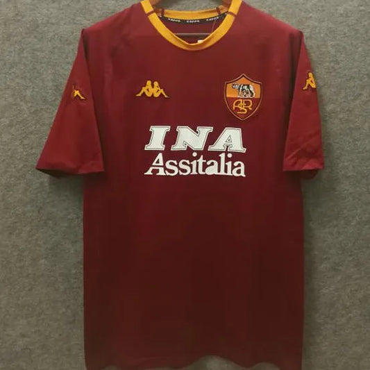 2000/01 Roma Home Retro Football Shirt