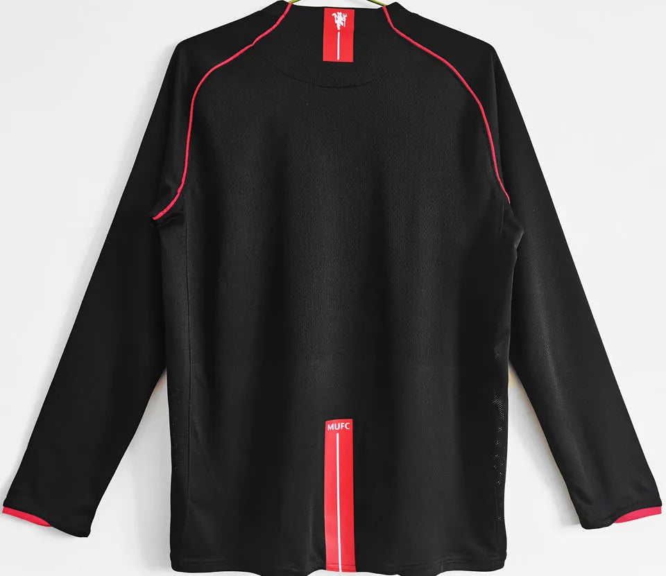 2007/08 Manchester United Away Long Sleeve Retro Football Shirt