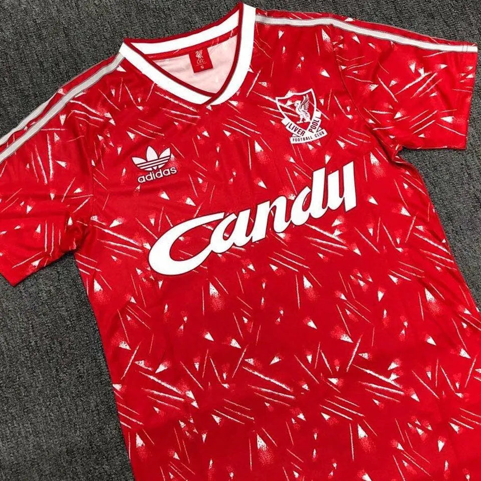 1989/91 Liverpool Home Retro Football Shirt