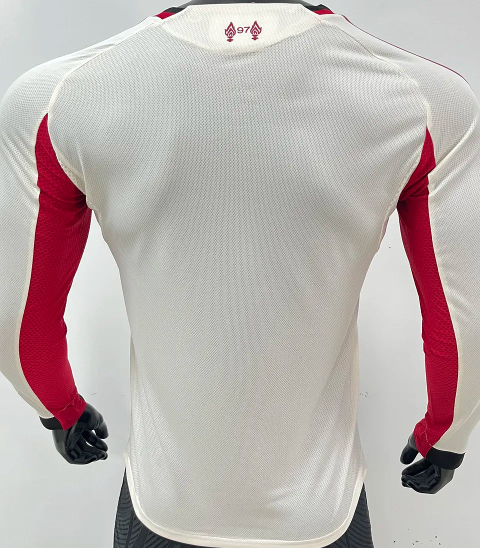 2025/26 Liverpool Away Player Version Long Sleeve Football Shirt