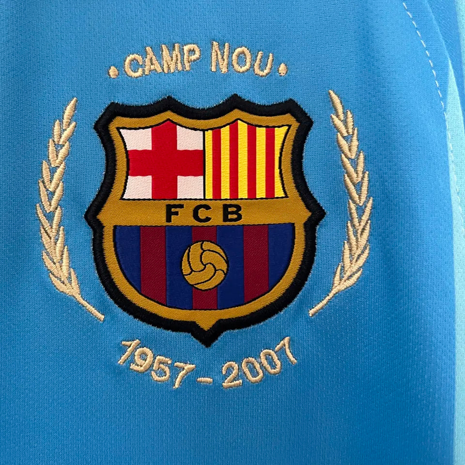 2007/08 Barcelona Away Retro Football Shirt