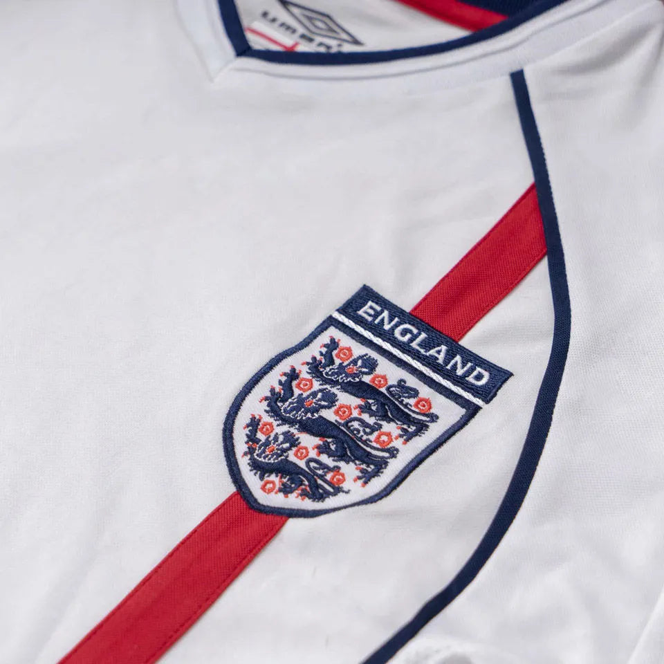 2002 England Home Retro Football Shirt
