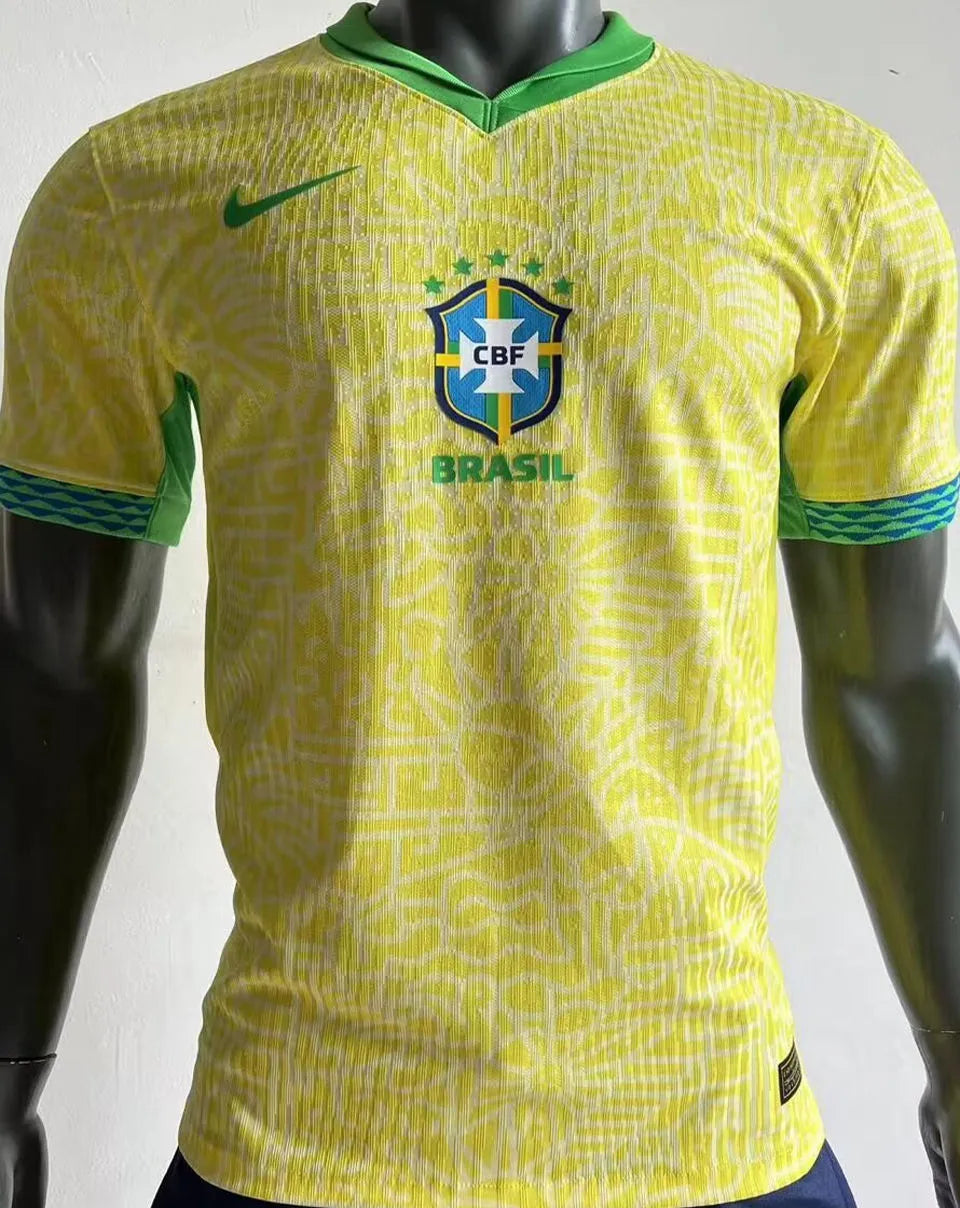 2024 Copa America Brazil Home Player Version Football Shirt