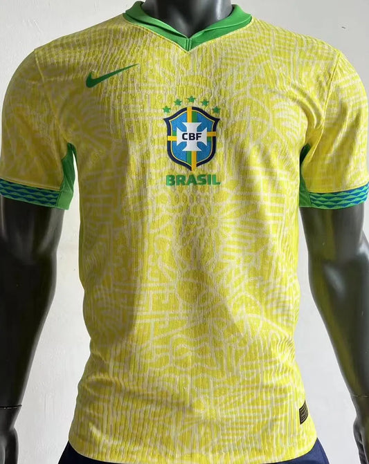 2024 Copa America Brazil Home Player Version Football Shirt