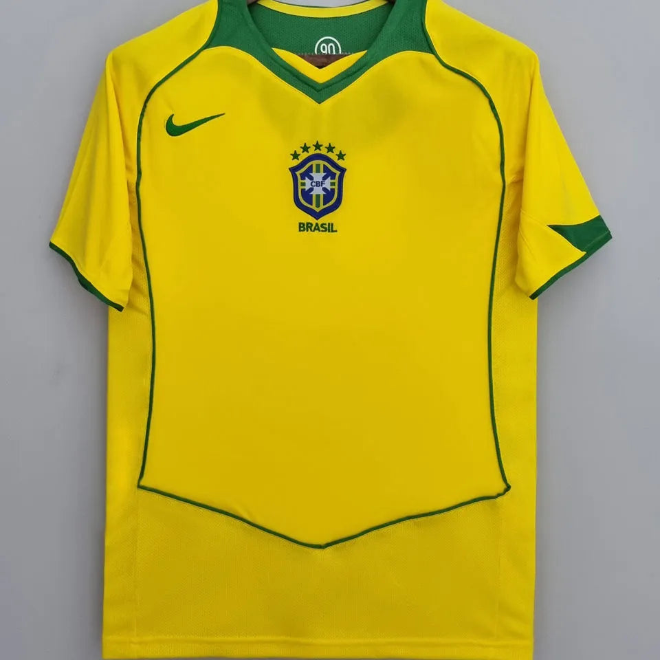 2004/06 Brazil Home Retro Football SHirt