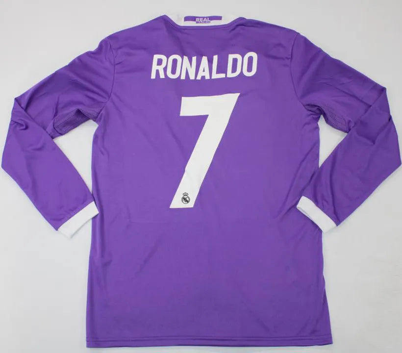 2016/17 Real Madrid UCL Final Retro Long Sleeve Football Shirt