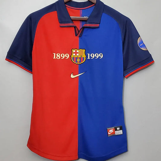 1998/99 Barcelona 100Y Retro Football Shirt