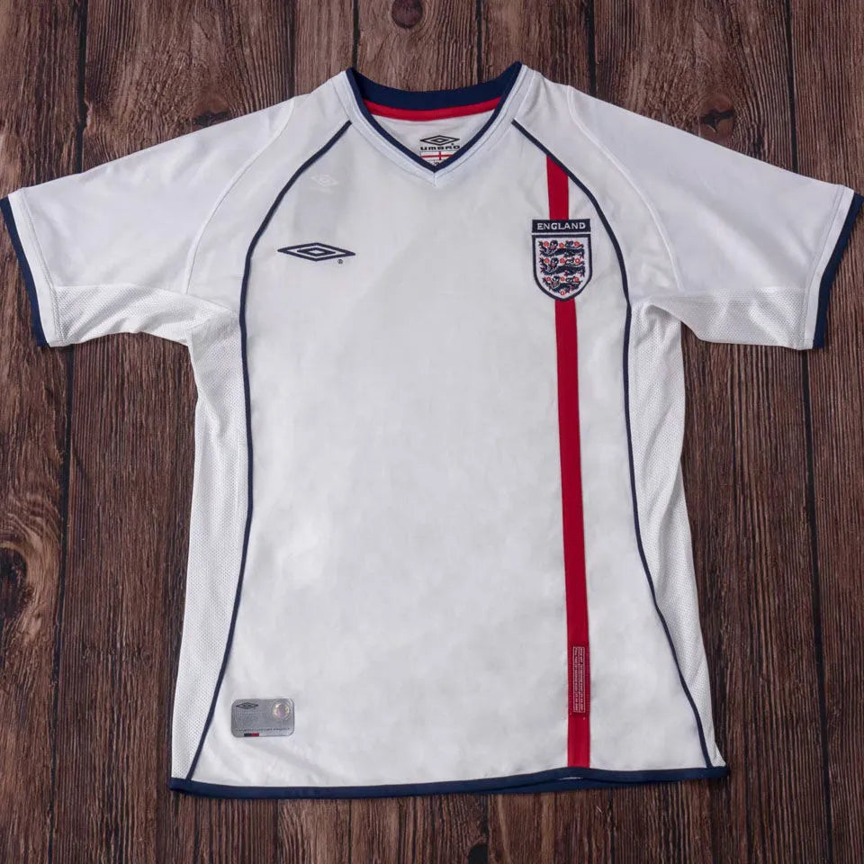 2002 England Home Retro Football Shirt