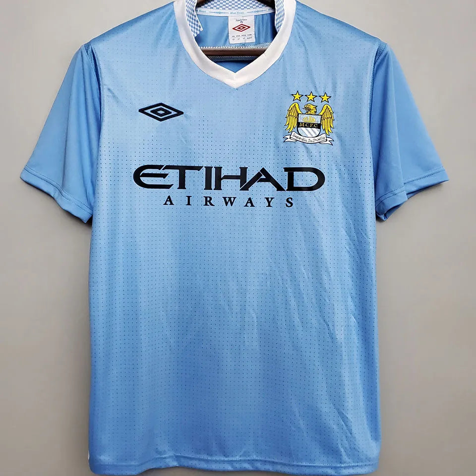 2011/12 Man City Home Retro Football Shirt