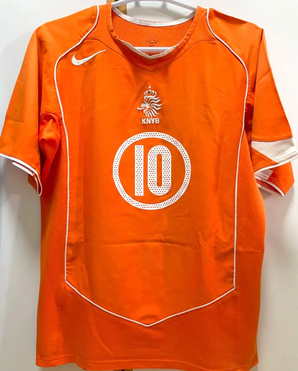 2004 Netherlands Home Retro Football Shirt
