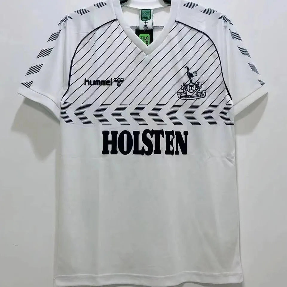 1986 Tottenham Home White Retro Football Shirt