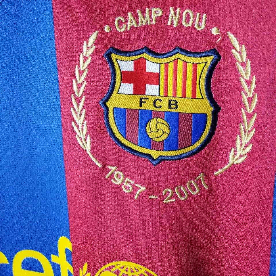 2007/08 Barcelona Home Retro Football Shirt