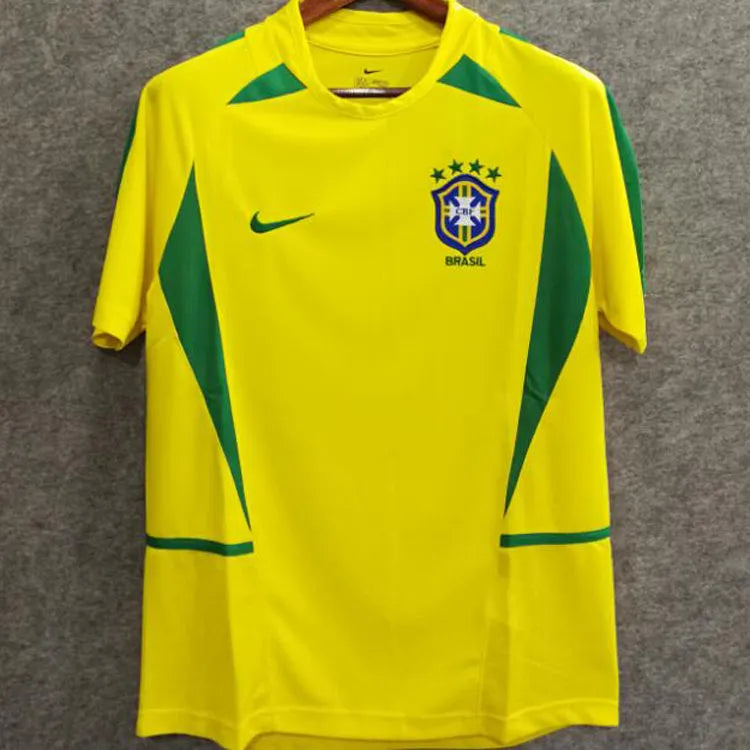 2002 Brazil Home Retro Football Shirt