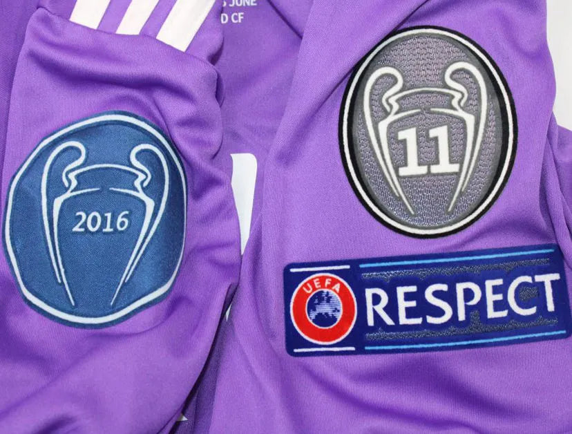 2016/17 Real Madrid UCL Final Retro Long Sleeve Football Shirt
