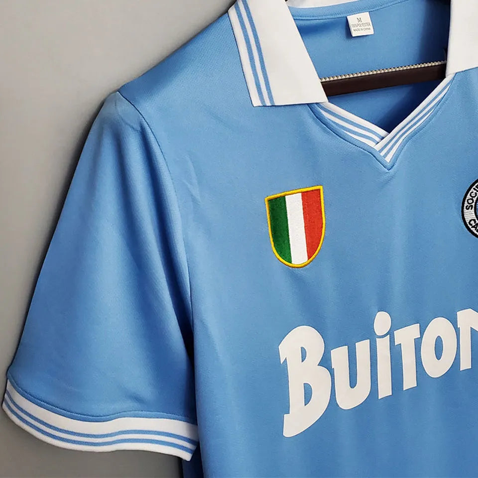 1986/87 Napoli Home Retro Football Shirt