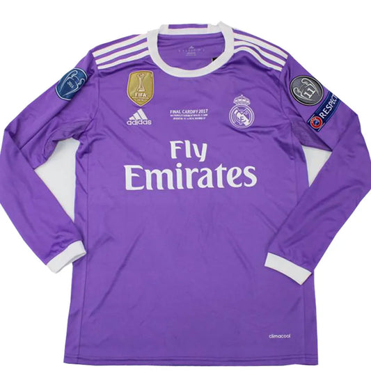 2016/17 Real Madrid UCL Final Retro Long Sleeve Football Shirt