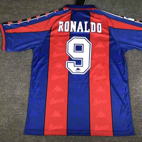 1996/97 Barcelona Home Retro Football Shirt