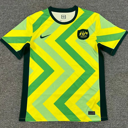 2025/26 Australia Home Yellow Fans Soccer Jersey