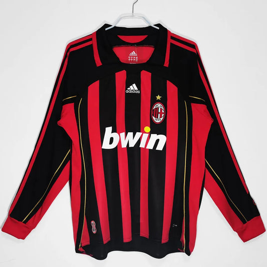 2006/07 AC Milan Home Long Sleeve Retro Football Shirt