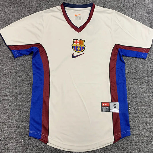 1998/99 Barcelona Away Retro Football Shirt