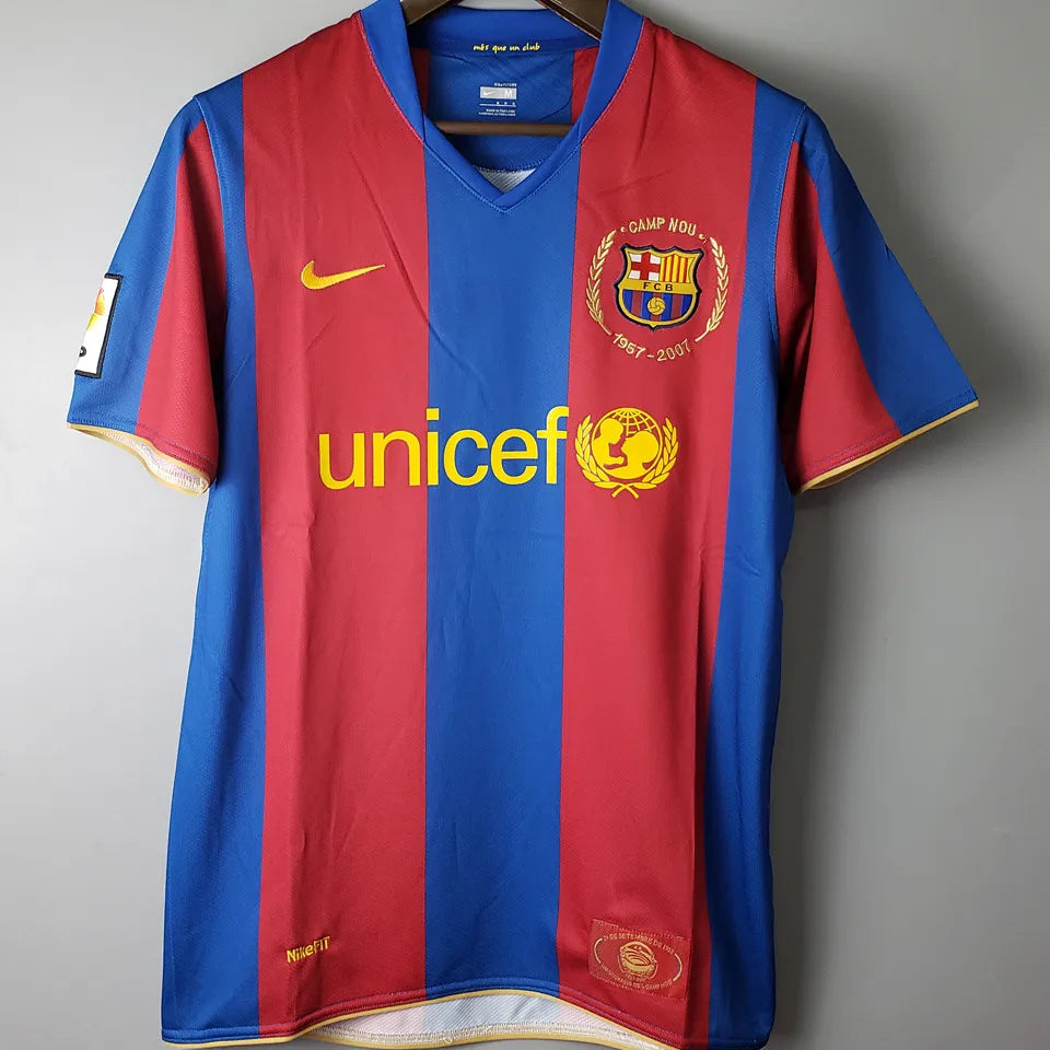 2007/08 Barcelona Home Retro Football Shirt