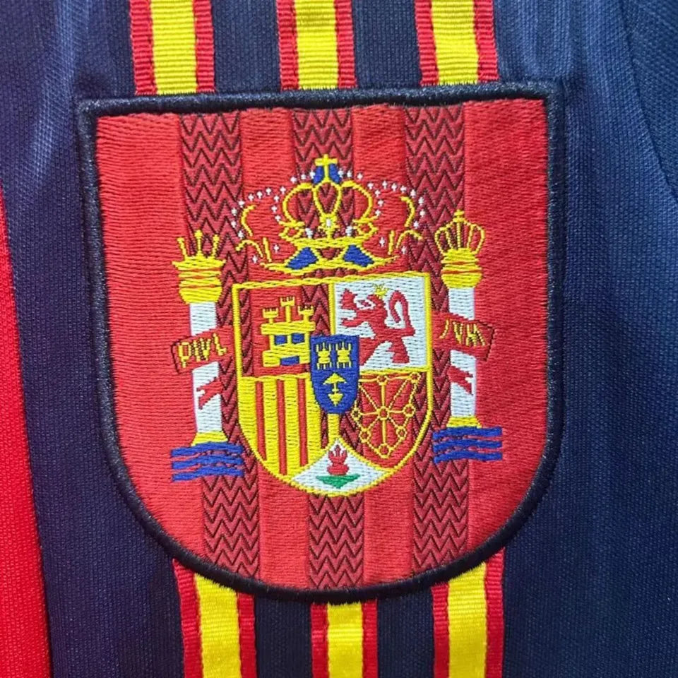 1996 Spain Home Retro Football Shirt
