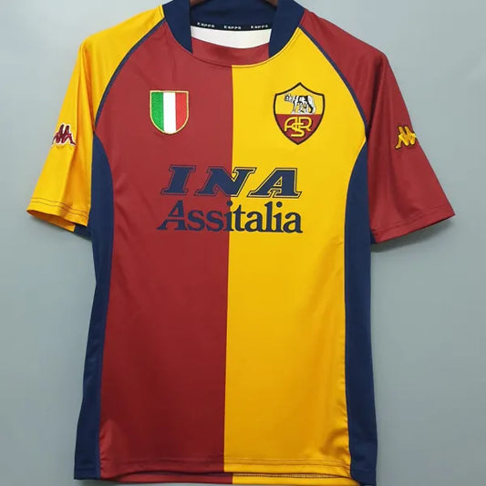 2001/02 Roma Retro Football Shirt