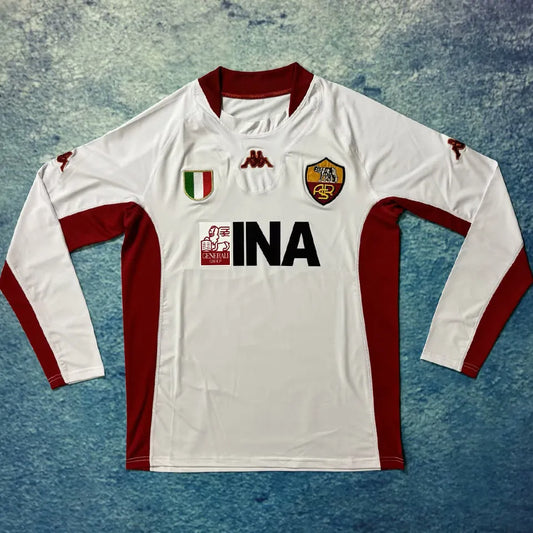 2001/02 Roma Away Long Sleeve Retro Football Shirt