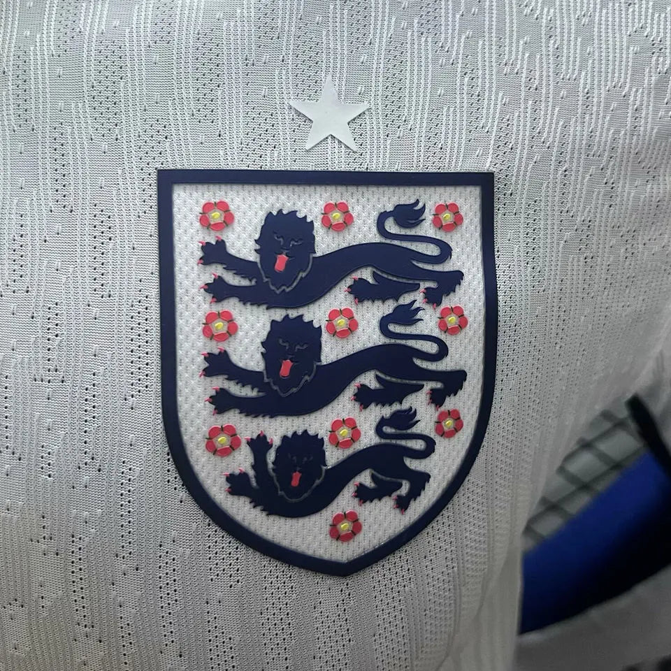 2024 Euros England Home Player Version Long Sleeve Football Shirt