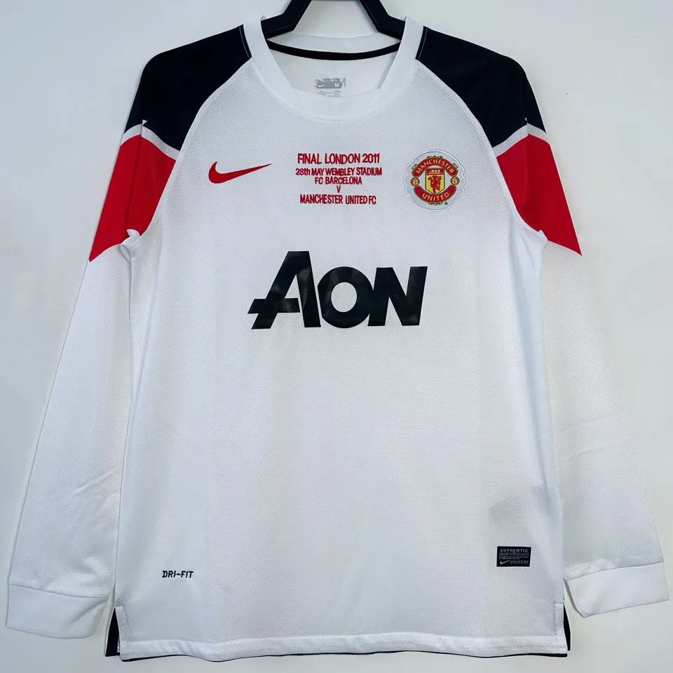 2010/11 Manchester United Away Long Sleeve Football Shirt