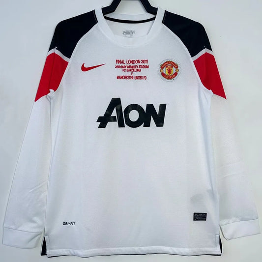 2010/11 Manchester United Away Long Sleeve Football Shirt