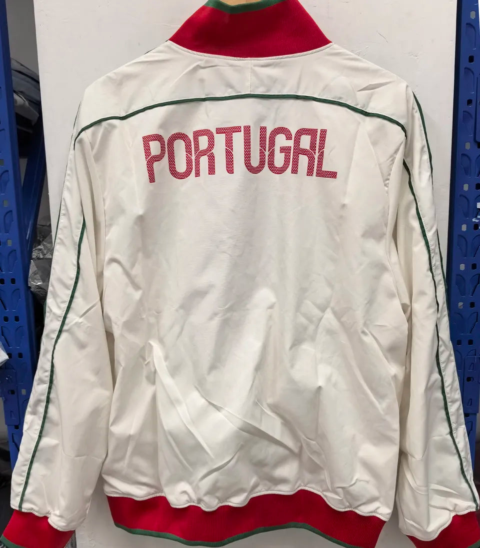 Portugal White Retro Windbreaker
