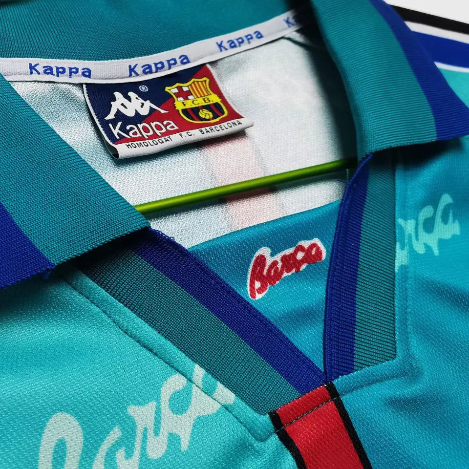 1996/97 Barcelona Away Retro Football Shirt