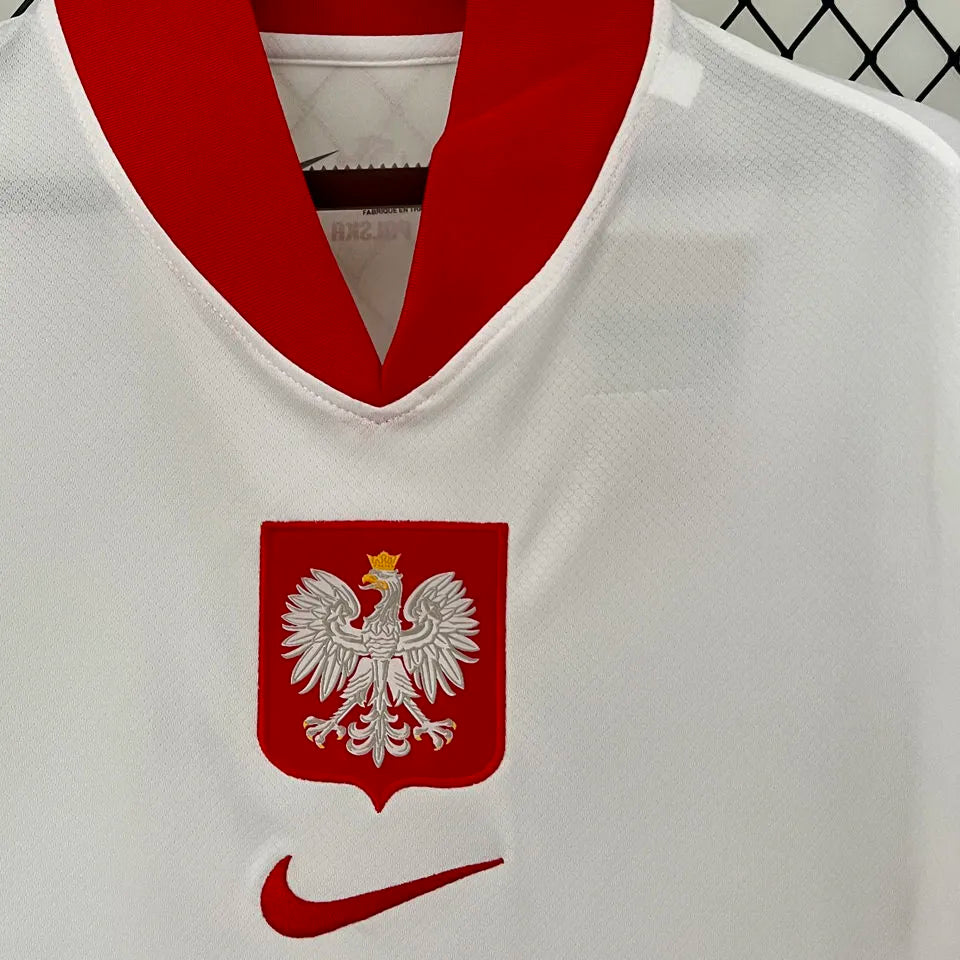 2024 Euros Poland Home Football Shirt