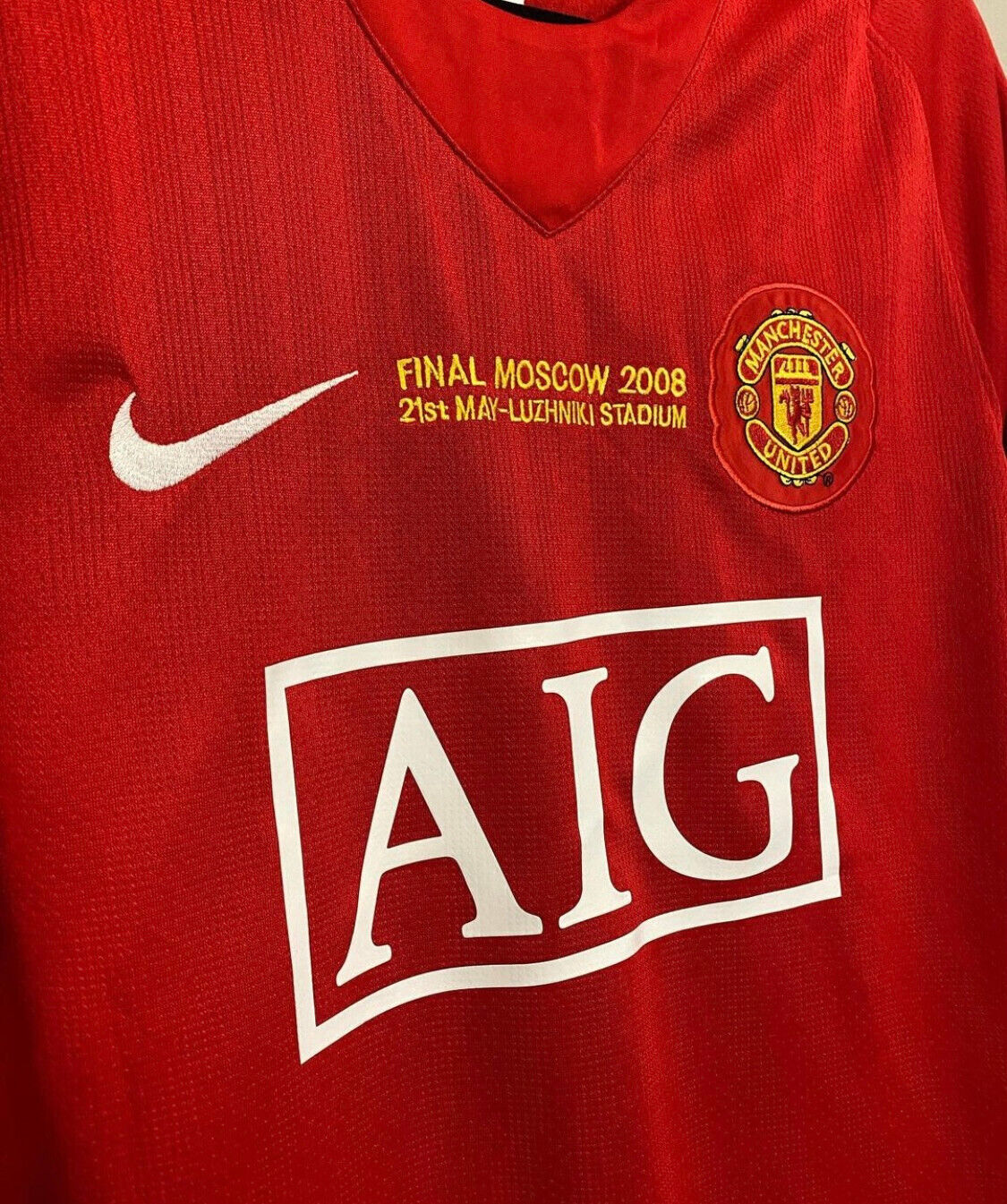2007/08 Manchester United Home Long Sleeve Retro Football Shirt